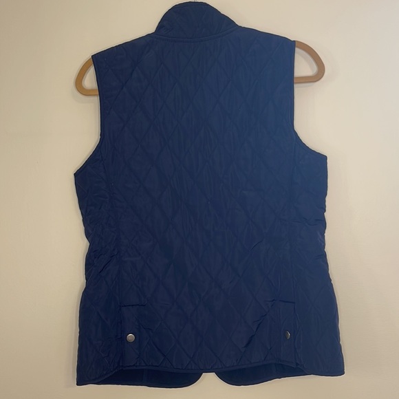 TALBOTS navy quilted vest - Picture 4 of 4